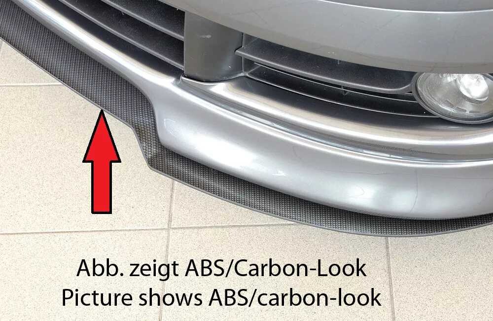 Rieger Tuning Rieger lipa pod přední nárazník Rieger pro Volkswagen Polo 5 9N 3-dvéř., 5-dvéř. po faceliftu, 00/06-, plast ABS bez povrchové úpravy