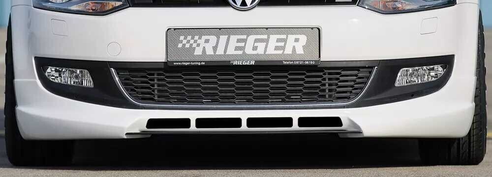Rieger Tuning Rieger spoiler pod přední nárazník pro Volkswagen Polo 6 6R 3-dvéř., 5-dvéř. před faceliftem, r.v. 04/09-01/14, plast ABS bez povrchové úpravy, s žebrováním