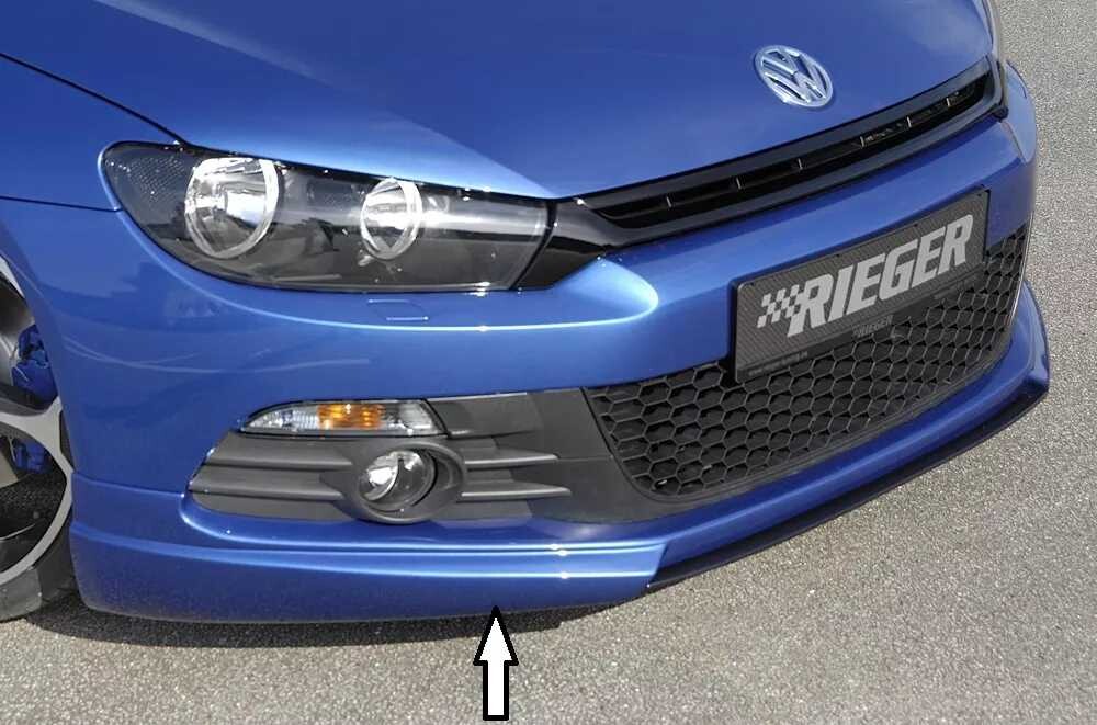 Rieger Tuning Rieger spoiler pod přední nárazník pro Volkswagen Scirocco 3 13 2-dvéř. před faceliftem, r.v. 08/08-04/14, plast ABS bez povrchové úpravy