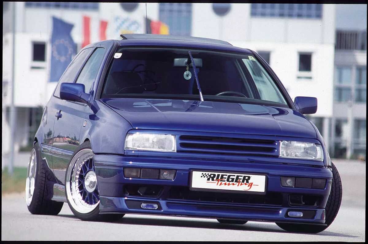 Rieger Tuning Rieger lipa pod přední nárazník Rieger pro Volkswagen Vento combi/sedan, 92-98, plast ABS bez povrchové úpravy