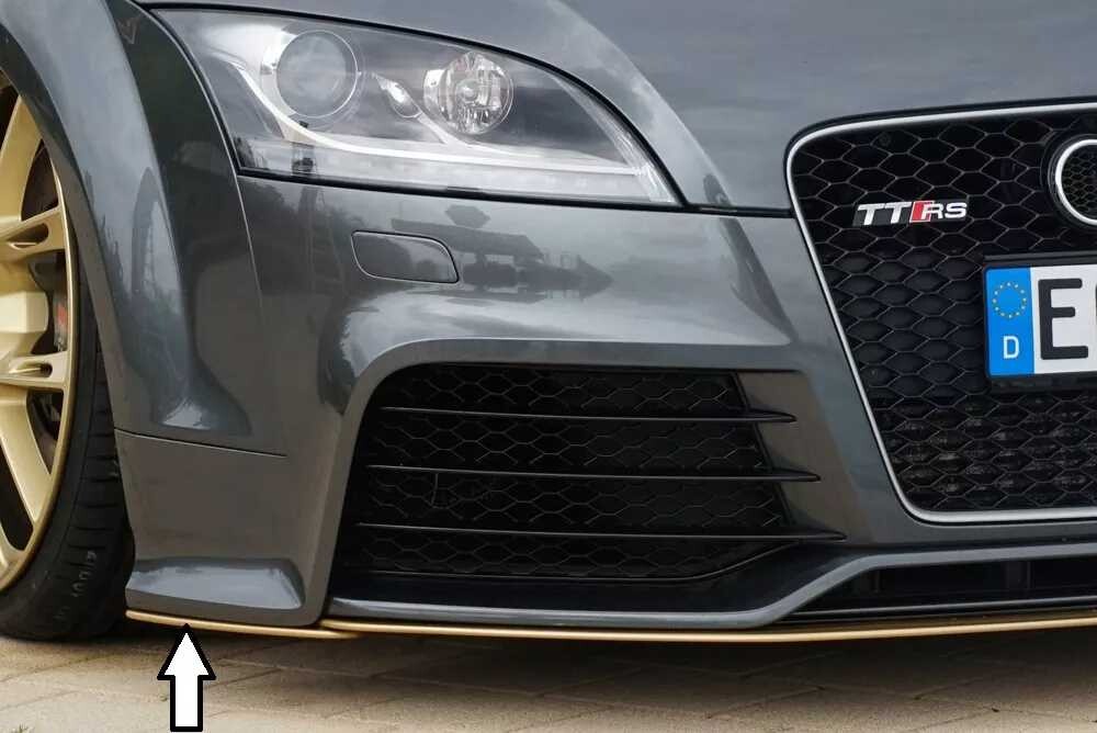Rieger Tuning Rieger lipa pod přední nárazník na pravé straně pro Audi TT RS 8J kupé, 09/09-, plast ABS bez povrchové úpravy