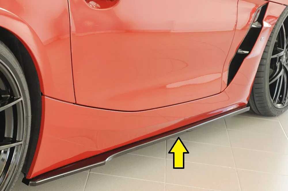 Rieger Tuning Rieger spoiler pod boční práh mont. strana pravá pro BMW Z4 G29, G4Z roadster, 03/19-, plast ABS lakovaný do černé lesklé barvy