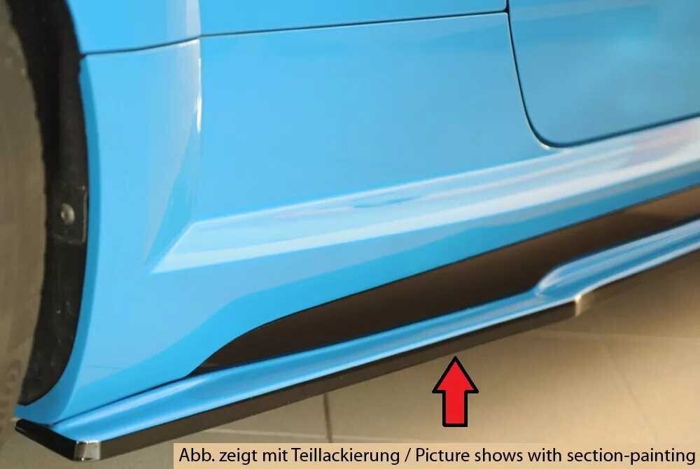 Rieger Tuning Rieger spoiler pod boční práh (ca. 19mm) mont. strana pravá pro Audi TTS 8J-FV, 8S kupé, r.v. 09/18-, plast ABS bez povrchové úpravy