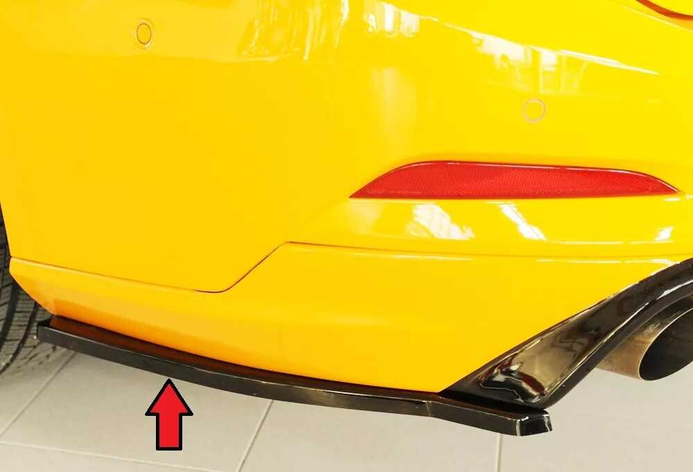 Rieger Tuning Rieger spoiler pod zadní nárazník na levé straně pro Ford Focus 4 DEH 5-dvéř. (combi) r.v. 09/18-, plast ABS lakovaný do černé lesklé barvy
