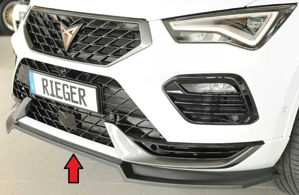 Rieger Tuning Rieger lipa pod přední nárazník pro Seat Ateca Cupra 5FP, 08/20-, plast ABS bez povrchové úpravy