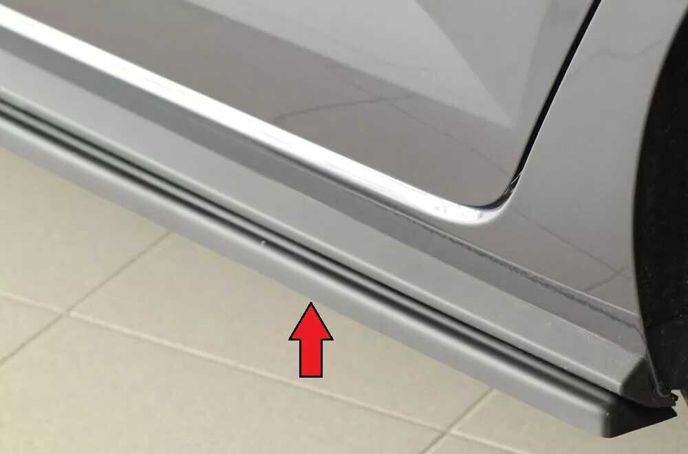 Rieger Tuning Rieger spoiler pod boční práh mont. strana levá pro Volkswagen Polo AW 5-dvéř., r.v. 06/21-, plast ABS bez povrchové úpravy