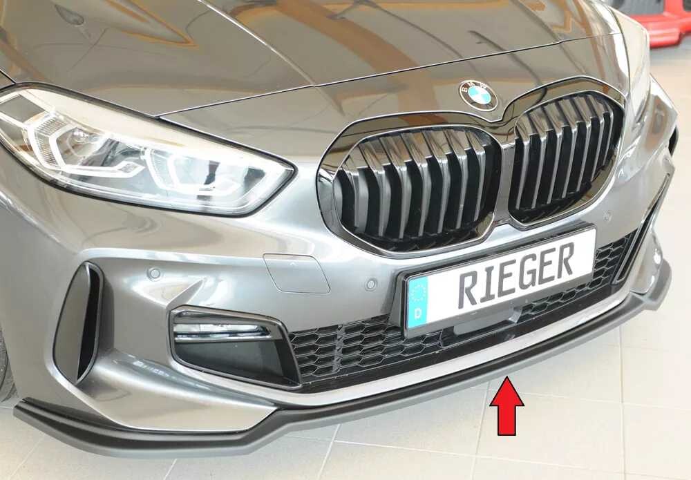Rieger Tuning Rieger lipa pod přední nárazník pro BMW řada 1 F40 hatchback / 4-dr., 07/19-, plast ABS bez povrchové úpravy