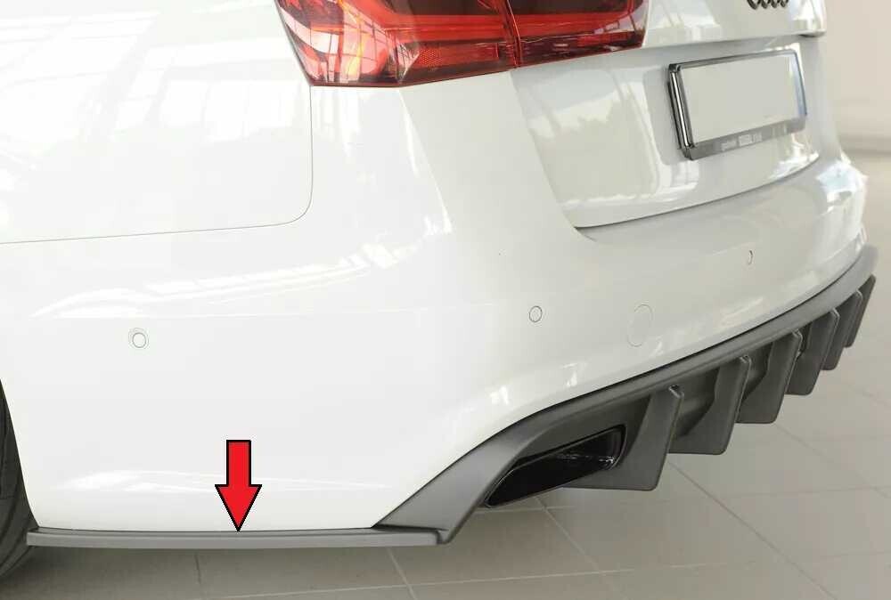 Rieger Tuning Rieger spoiler pod zadní nárazník na levé straně pro Audi A6 4G, C7 sedan r.v. 09/14-, plast ABS bez povrchové úpravy