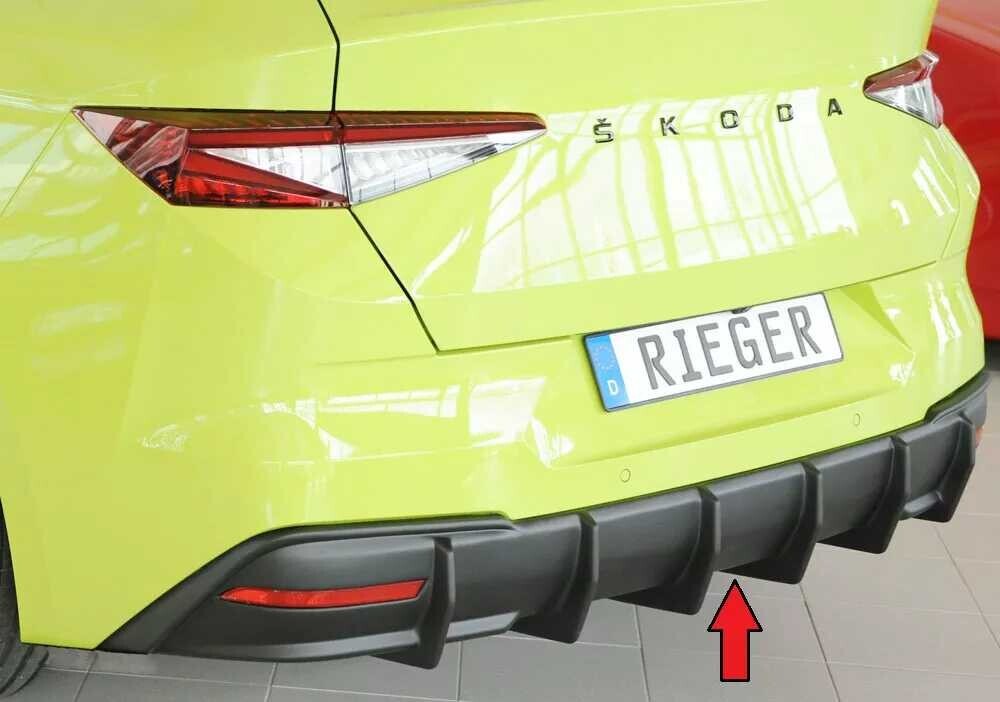 Rieger Tuning Rieger vložka zadního nárazníku pro Škoda Enyaq iV RS SUV (5AZ), plast ABS bez povrchové úpravy