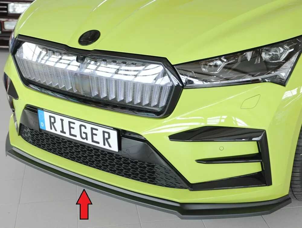 Rieger Tuning Rieger lipa pod přední nárazník pro Škoda Enyaq iV RS SUV (5AZ), 07/21-, plast ABS bez povrchové úpravy