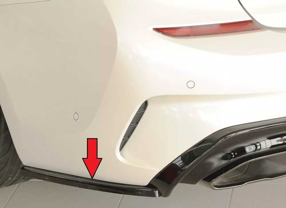 Rieger Tuning Rieger spoiler pod zadní nárazník na levé straně pro BMW řada 3 G21 touring r.v. 03/19-06/22, plast ABS lakovaný do černé lesklé barvy