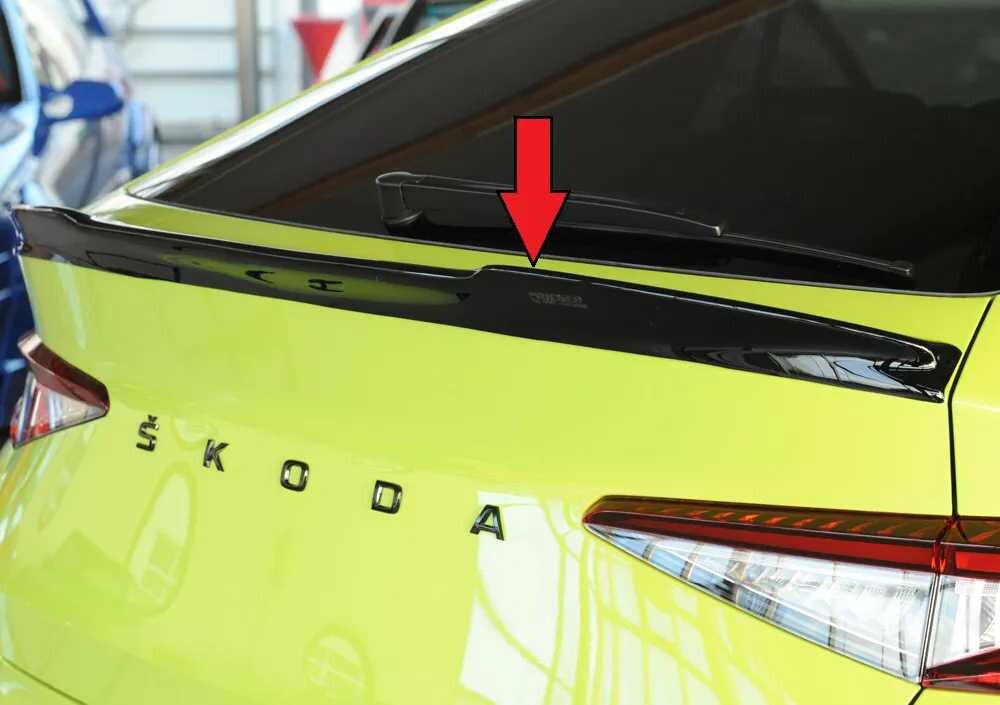 Rieger Tuning Rieger prodloužení víka kufru pro Škoda Enyaq iV RS coupe (5AC), plast ABS lakovaný do černé lesklé barvy