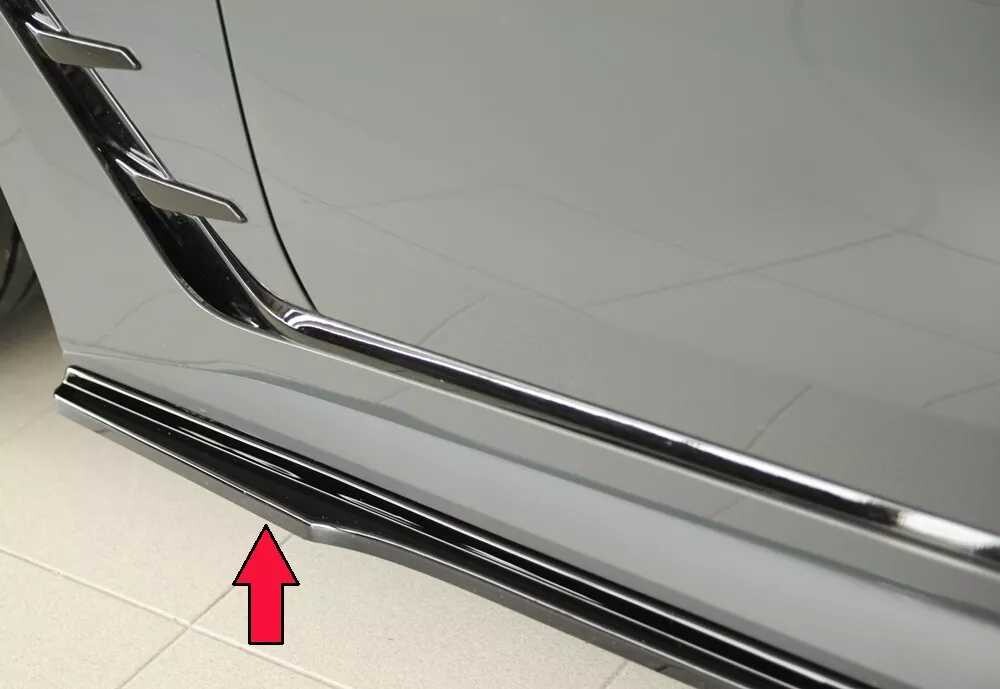 Rieger Tuning Rieger spoiler pod boční práh mont. strana pro BMW řada 4 G26 gran coupe (5-dvéř.), 07/20-, plast ABS lakovaný do černé lesklé barvy, levá strana