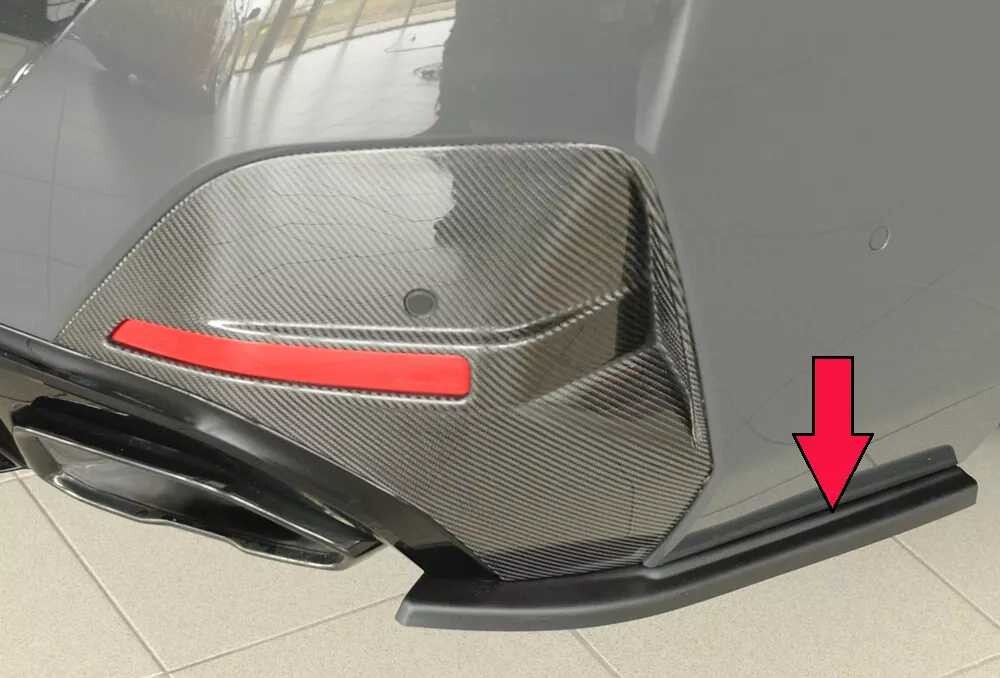 Rieger Tuning Rieger spoiler pod zadní nárazník na pravé straně pro BMW řada 4 G26 gran coupe (5-dvéř.) r.v. 07/20-, plast ABS bez povrchové úpravy