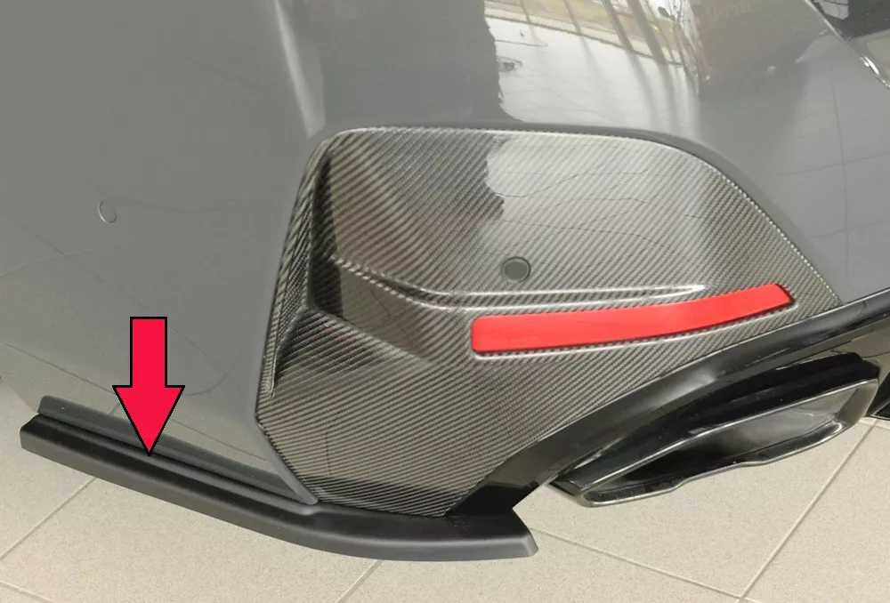 Rieger Tuning Rieger spoiler pod zadní nárazník na levé straně pro BMW řada 4 G26 gran coupe (5-dvéř.) r.v. 07/20-, plast ABS bez povrchové úpravy