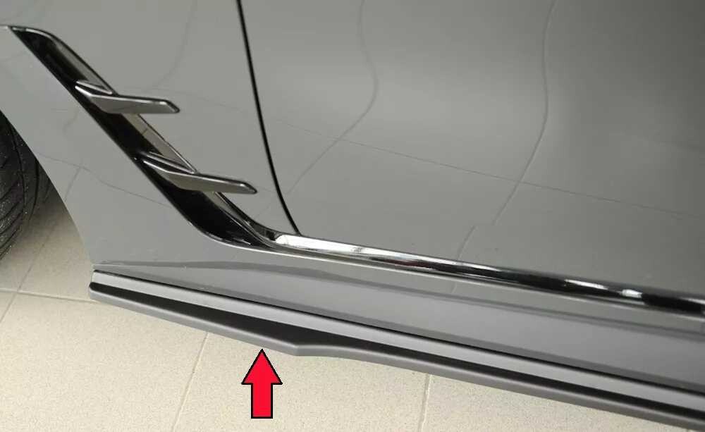 Rieger Tuning Rieger spoiler pod boční práh mont. strana pro BMW řada 4 G26 gran coupe (5-dvéř.), r.v. 07/20-, plast ABS bez povrchové úpravy, levá strana