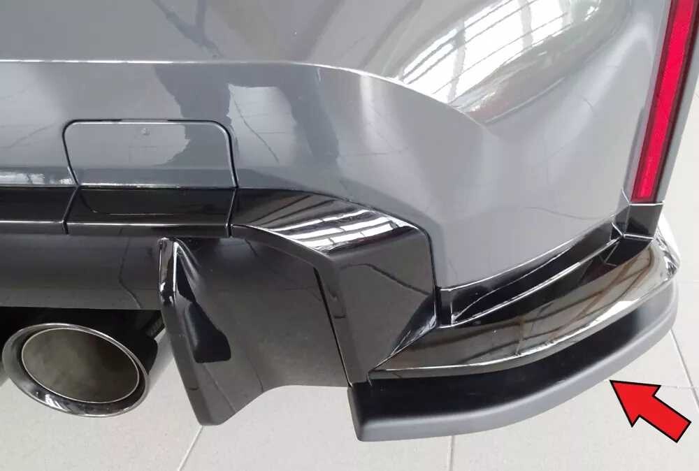 Rieger Tuning Rieger spoiler pod zadní nárazník na pravé straně pro BMW Řada 3 G80 M3 CS G34MKS sedan r.v. 01/23-, plast ABS bez povrchové úpravy