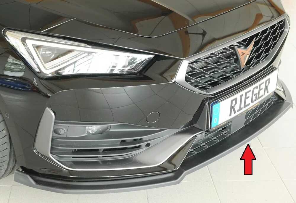 Rieger Tuning Rieger lipa pod přední nárazník pro Cupra Leon KL 5-dvéř. (ST/sportstourer), 09/20-, plast ABS bez povrchové úpravy