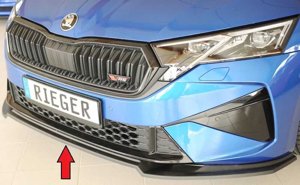 Rieger Tuning Rieger lipa pod přední nárazník pro Škoda Octavia RS NX sedan, 08/24-, plast ABS bez povrchové úpravy