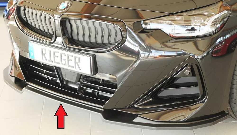 Rieger Tuning Rieger lipa pod přední nárazník pro BMW řada 2 G42 kupé, 07/21-, plast ABS bez povrchové úpravy