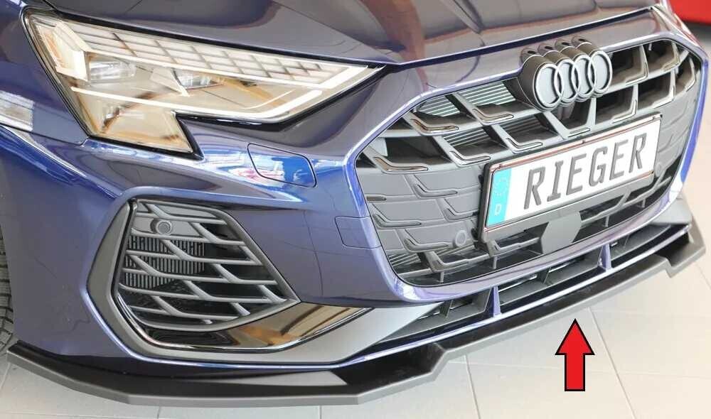 Rieger Tuning Rieger lipa pod přední nárazník pro Audi A3 GY 5-dvéř. (sportback), 06/24-, plast ABS bez povrchové úpravy