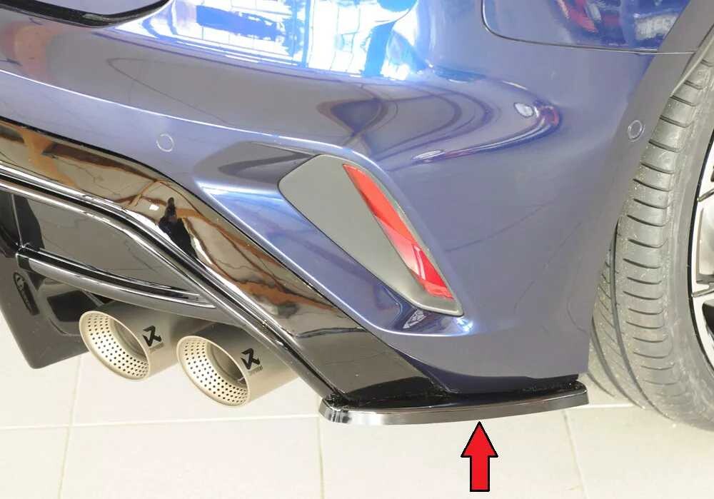 Rieger Tuning Rieger spoiler pod zadní nárazník na pravé straně pro Audi A3 GY 5-dvéř. (sportback) r.v. 06/24-, plast ABS lakovaný do černé lesklé barvy