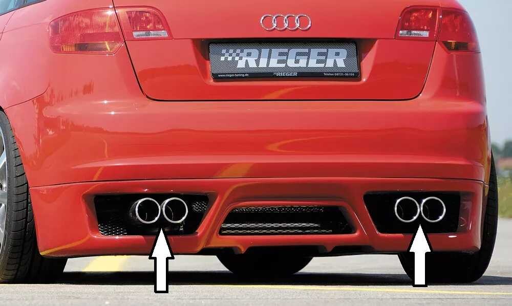 Rieger Tuning Koncový tlumič výfuku pro Audi A3 8P Sportback