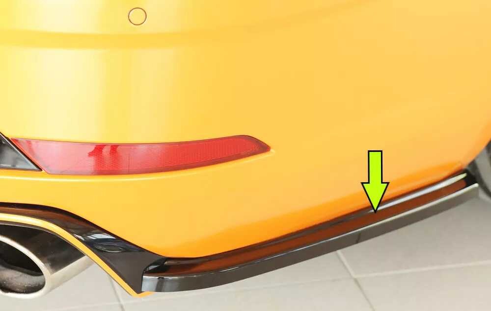 Rieger Tuning Rieger spoiler pod zadní nárazník na pravé straně pro Seat Leon Cupra 5F 5-dvéř. (ST/Combi) r.v. 01/17-, plast ABS lakovaný do černé lesklé barvy