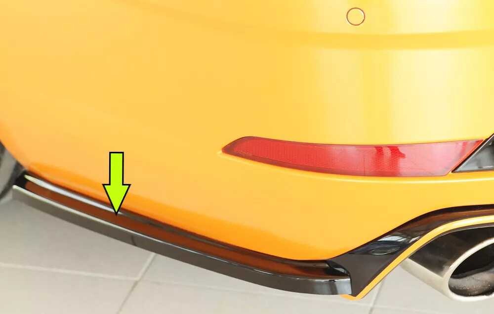 Rieger Tuning Rieger spoiler pod zadní nárazník na levé straně pro Seat Leon Cupra 5F 5-dvéř. (ST/Combi) r.v. 01/17-, plast ABS lakovaný do černé lesklé barvy