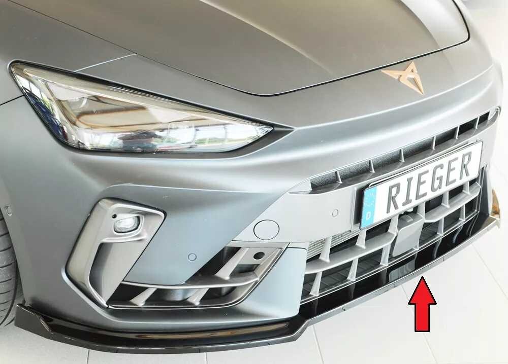 Rieger Tuning Rieger lipa pod přední nárazník pro Cupra Leon KL 5-dvéř. (ST/sportstourer), 06/24-, plast ABS lakovaný do černé lesklé barvy