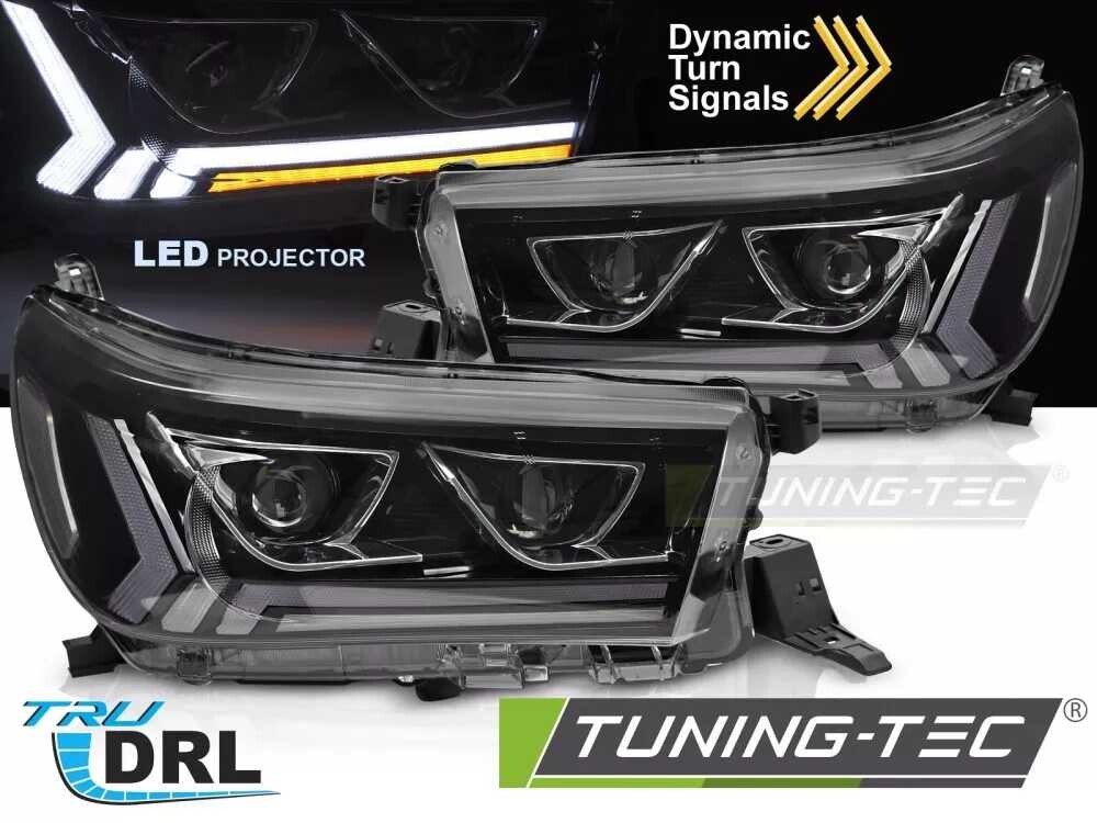 TOYOTA HILUX 16-20 TUBE LED BLACK