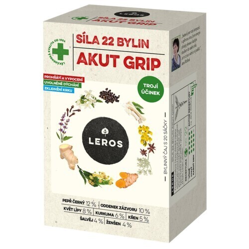 LEROS Síla 22 bylin akut grip 20x2.5g