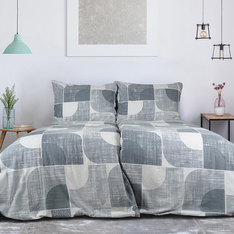 Flanelové ložní povlečení NORDIC GREY