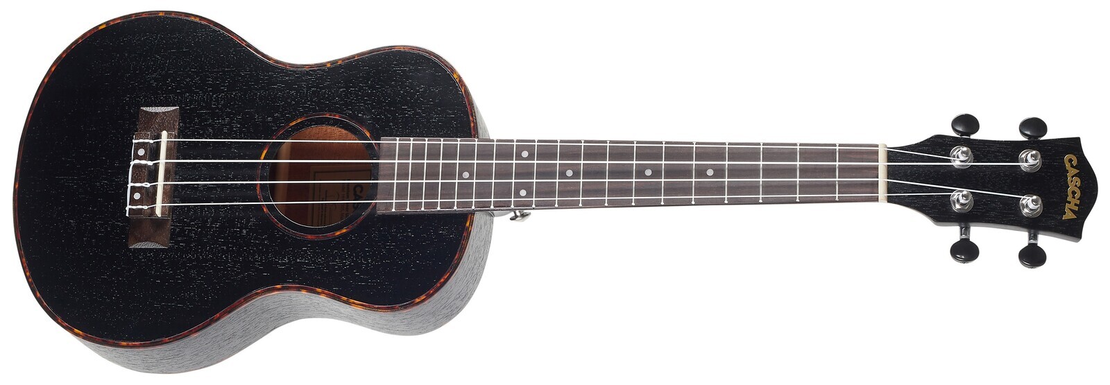 Cascha HH 2305 Premium Mahogany Ukulele Set Black (rozbalené)