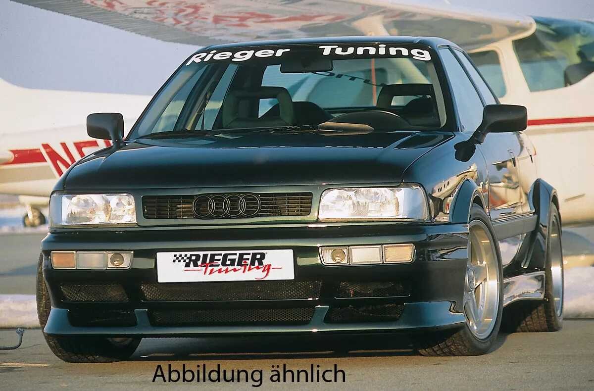 Rieger Tuning Rieger lipa pod přední nárazník widebody II pro Audi 80 89 sedan, plast ABS bez povrchové úpravy