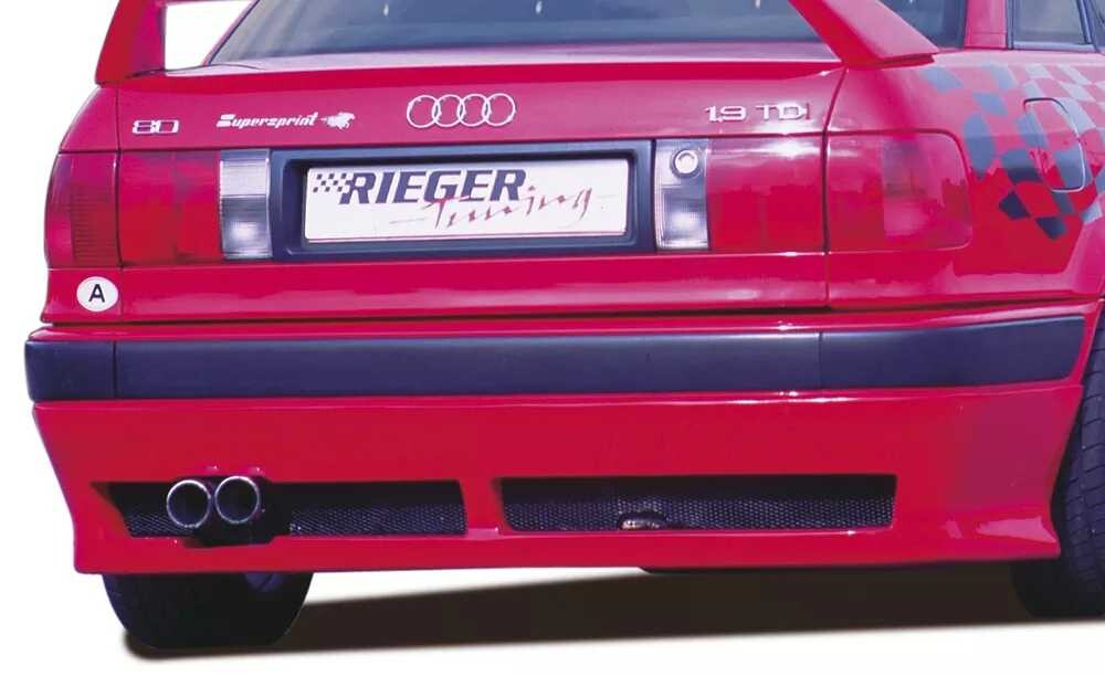 Rieger Tuning Rieger spoiler pod zadní nárazník pro Audi 80 B4 sedan, plast ABS bez povrchové úpravy