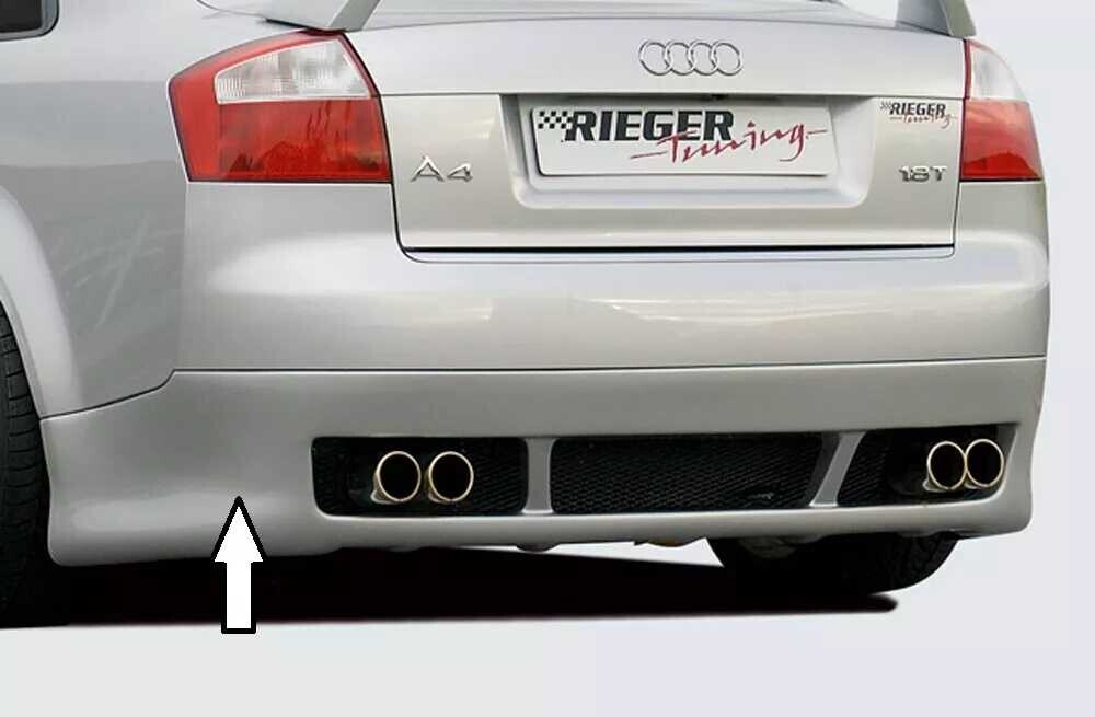 Rieger Tuning Rieger spoiler pod zadní nárazník pro Audi A4 8E sedan r.v. 11/00-10/04, plast ABS bez povrchové úpravy