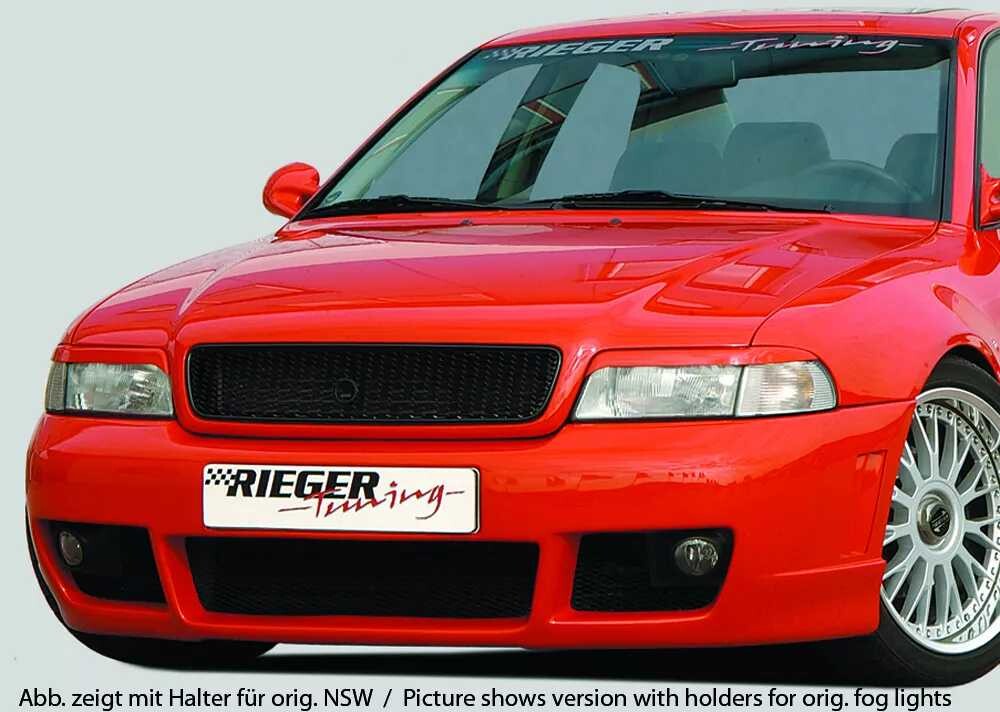 Rieger Tuning Rieger přední nárazník pro Audi A4 B5 avant, sedan, plast ABS bez povrchové úpravy, bez držáků originálních mlhových světel