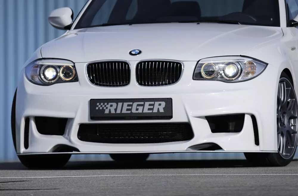 Rieger Tuning Rieger přední nárazník pro BMW řada 1 E81, E82, E88, E87 2-dvéř., 4-dvéř., kabriolet, kupé, sedan, plast ABS bez povrchové úpravy