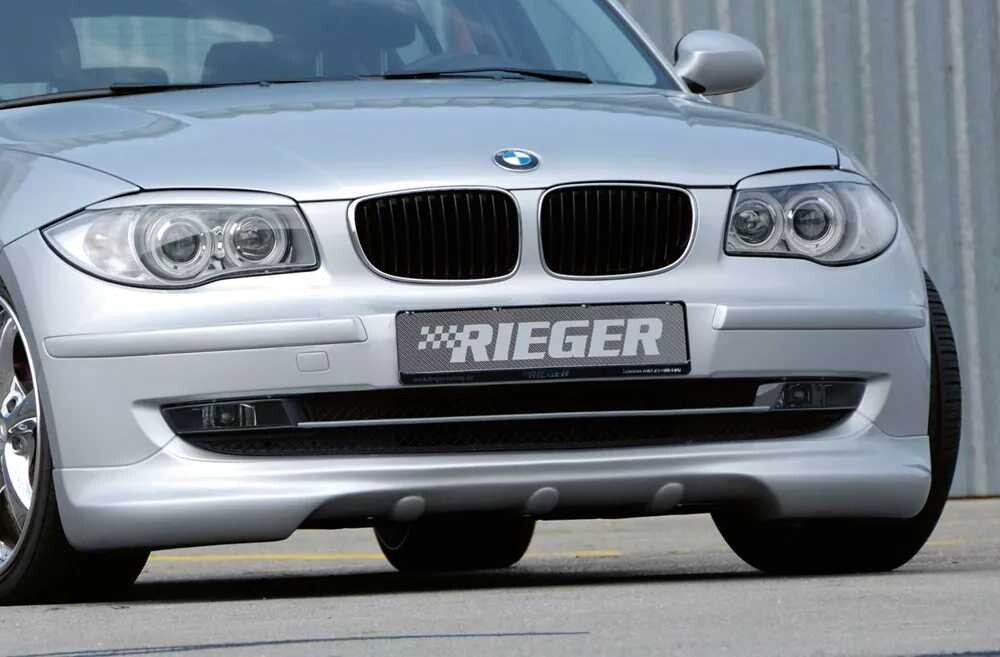 Rieger Tuning Rieger spoiler pod přední nárazník pro BMW řada 1 E87 4-dvéř. po faceliftu, r.v. 04/07-08/11, plast ABS bez povrchové úpravy