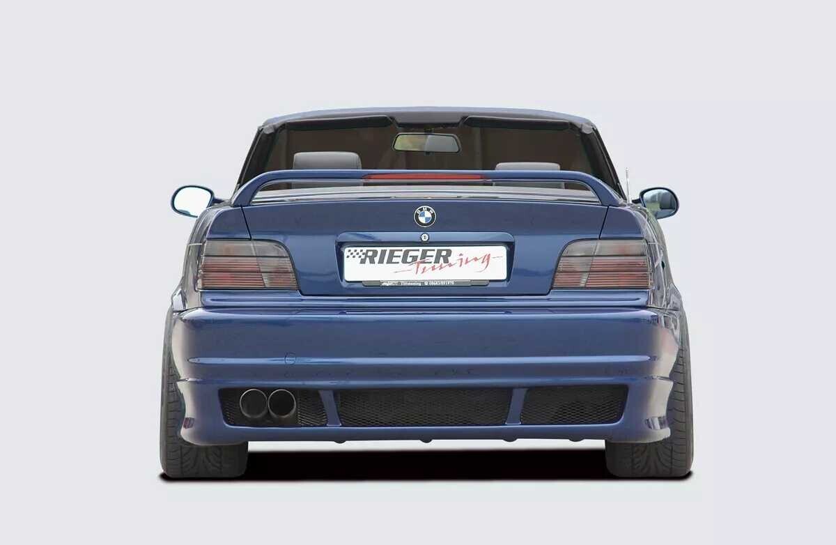 Rieger Tuning Rieger zadní nárazník pro BMW řada 3 E36 kabriolet, kupé, sedan, touring, plast ABS bez povrchové úpravy, pro vozy bez parkovacího asistenta (PDC)