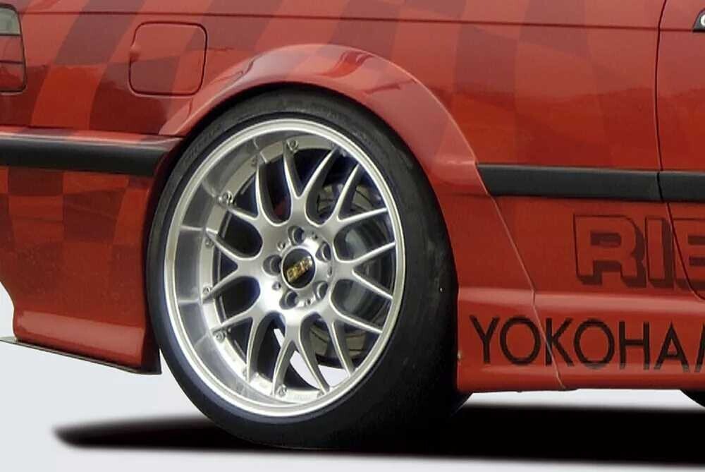 Rieger Tuning Rieger lem blatníku widebody II pro BMW řada 3 E36 kabriolet, kupé, GFK (laminát), mont. strana pravá