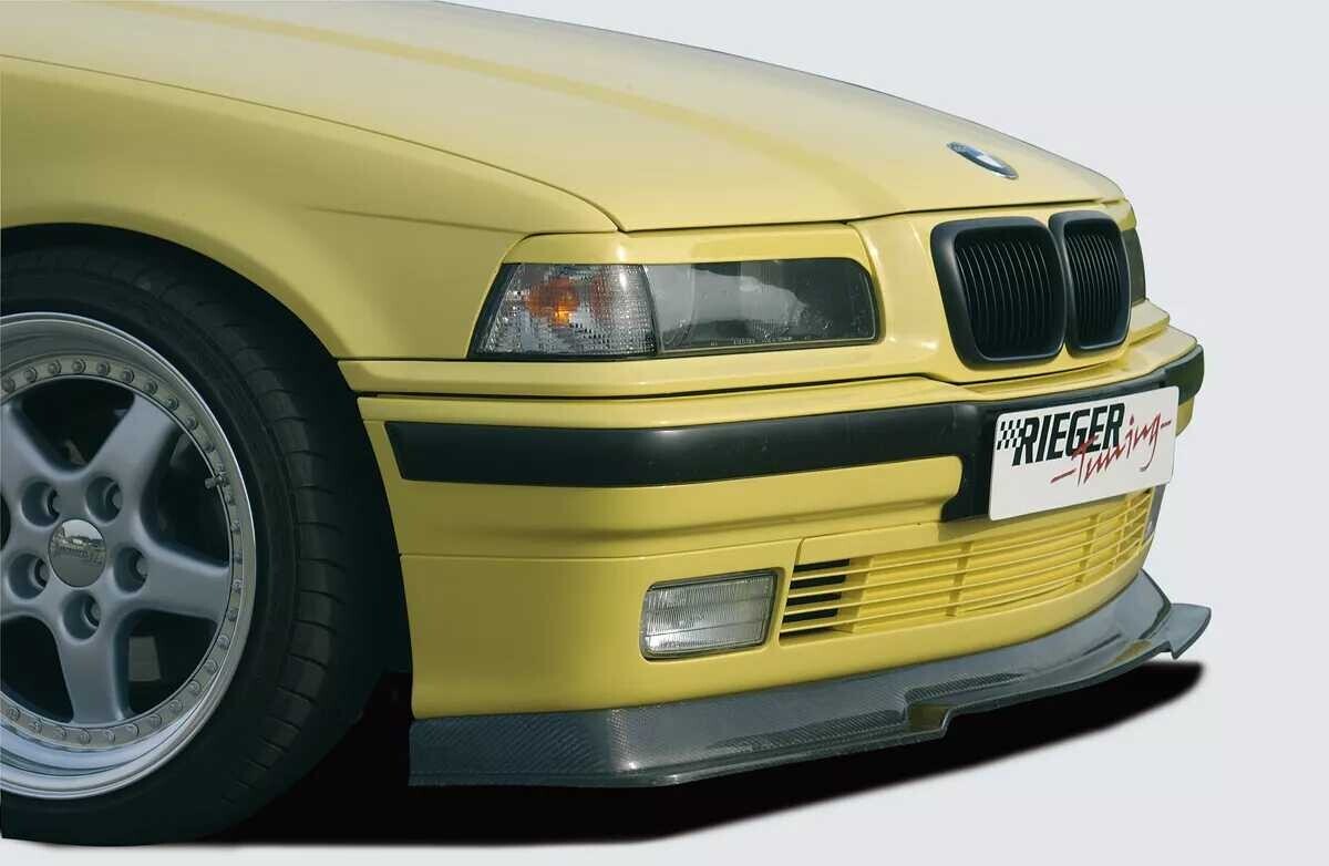 Rieger Tuning Rieger spoiler pod přední nárazník pro BMW řada 3 E36 compact, kabriolet, kupé, sedan, touring, plast ABS s povrchovou úpravou Carbon-Look