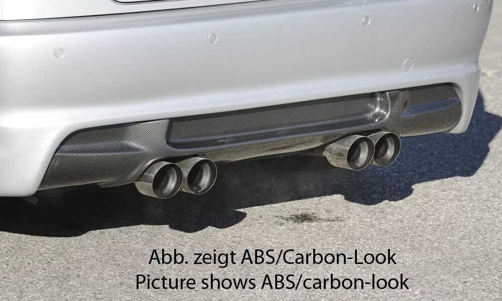 Rieger Tuning Rieger vložka zadního nárazníku M3-Look pro BMW řada 3 E46 kabriolet, kupé, sedan vč. faceliftu, plast ABS bez povrchové úpravy