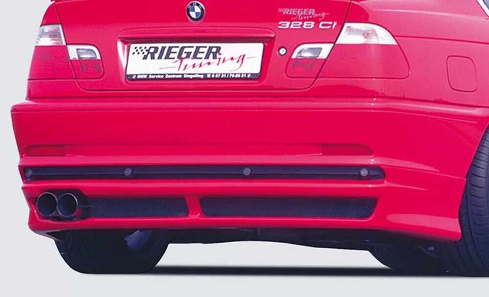 Rieger Tuning Rieger spoiler pod zadní nárazník pro BMW řada 3 E46 kupé před faceliftem r.v. 02/98-12/01, plast ABS bez povrchové úpravy