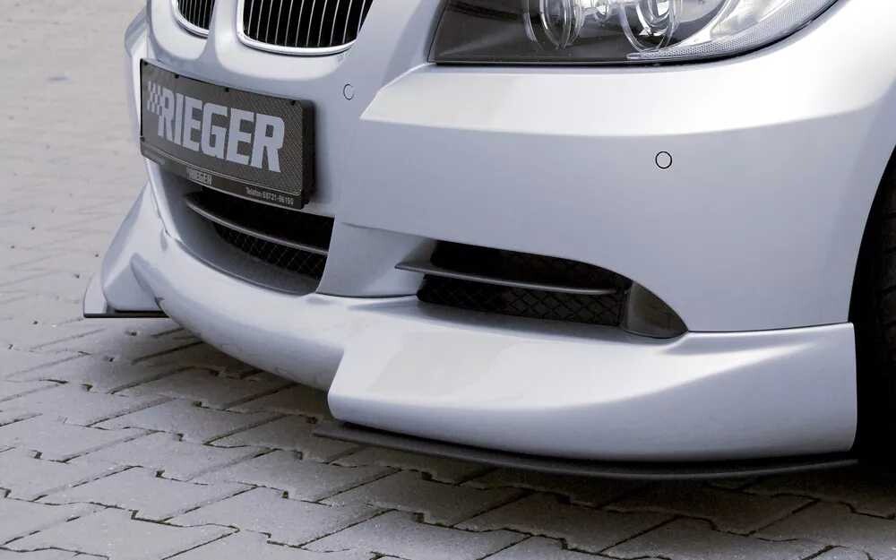 Rieger Tuning Rieger spoiler pod přední nárazník pro BMW řada 3 E90, E91 sedan, touring před faceliftem, r.v. 03/05-08/08, 08/05-08/08, plast ABS bez povrchové úpravy