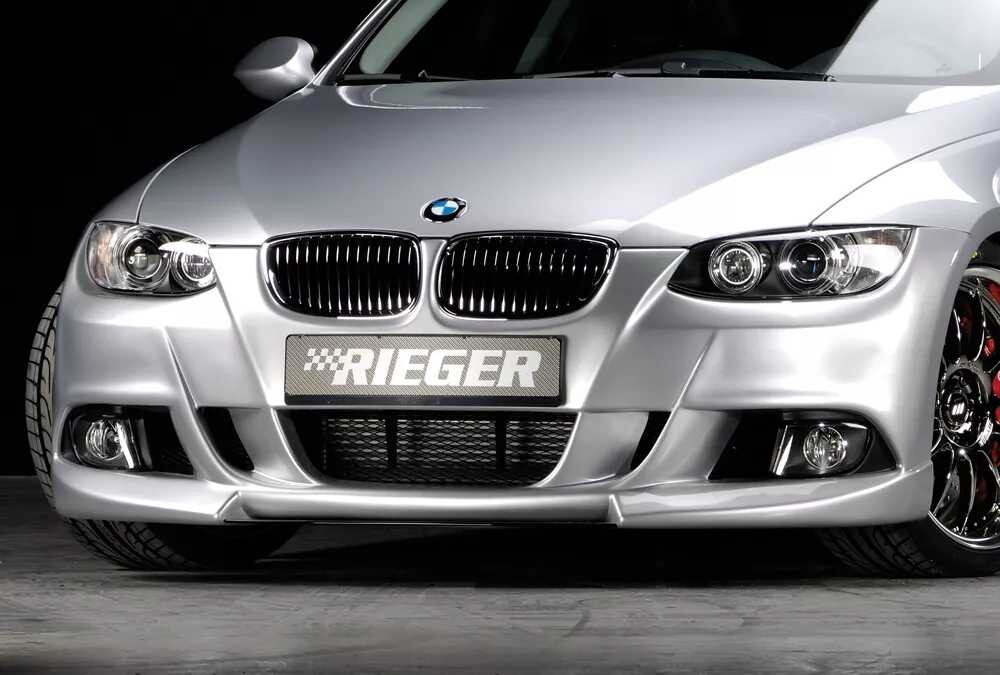 Rieger Tuning Rieger přední nárazník pro BMW řada 3 E92, E93 kabriolet, kupé před faceliftem, plast ABS bez povrchové úpravy, pro vozy bez ostřikovačů světlometů a parkovacího asistenta (PDC)