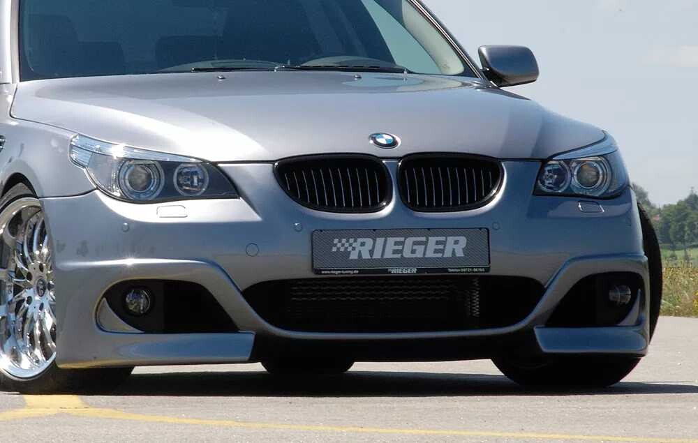 Rieger Tuning Rieger přední nárazník pro BMW řada 5 E60, E61 sedan, touring po faceliftu, plast ABS bez povrchové úpravy