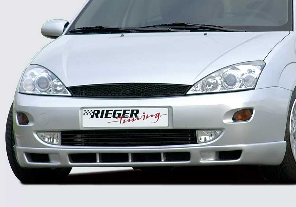 Rieger Tuning Rieger spoiler pod přední nárazník s 6 otvory pro Ford Focus 1 3-dvéř., 5-dvéř., combi, r.v. 98-10/01, plast ABS bez povrchové úpravy