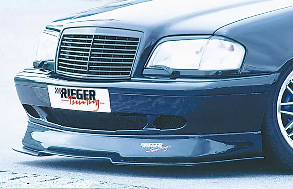 Rieger Tuning Rieger spoiler pod přední nárazník pro Mercedes třída C W202 sedan, t-model, plast ABS bez povrchové úpravy